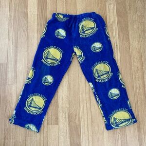 GOLDEN STATE WARRIORS Blue and Gold Boys Bottom Pajamas Size 5